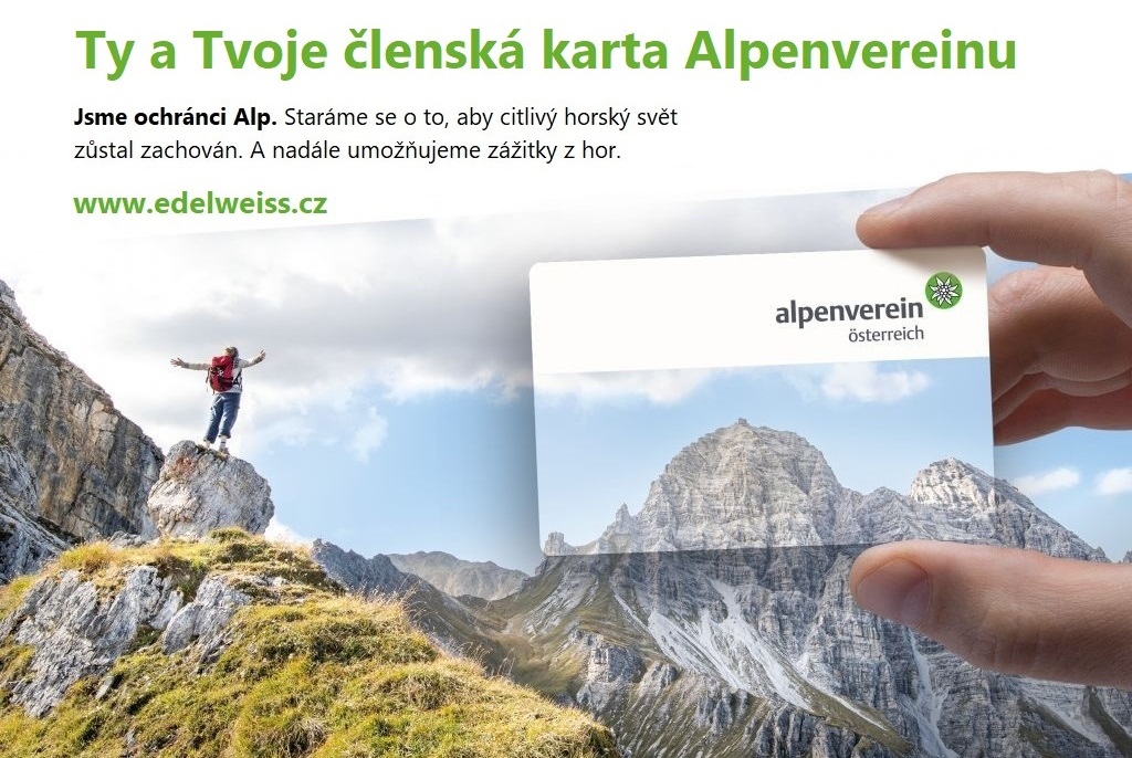 Ty a tvá karta Alpenverein